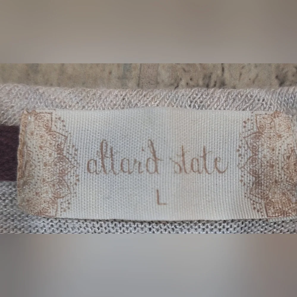 Altar’d State Cream Lace Boho Tunic Top Size Large #1462